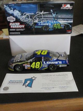 Jimmie Johnson 48 Signed / Autographed 2006 Lowe 