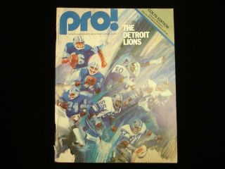 August 24,  1979 Detroit Lions @ Baltimore Colts Pro Nfl Program