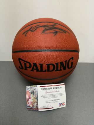 Kobe Bryant Signed Autographed Nba Official Spalding Basketball Lakers Psa/dna