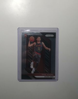 2018 - 19 Prizm Trae Young Base Rookie Card Rc Hawks Card 78