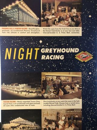 1962 Phoenix Greyhound program $50,  000 Futurity Finals 2