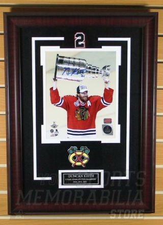 Duncan Keith Chicago Blackhawks Signed Autographed 2015 Stanley Cup 8x10 Framed