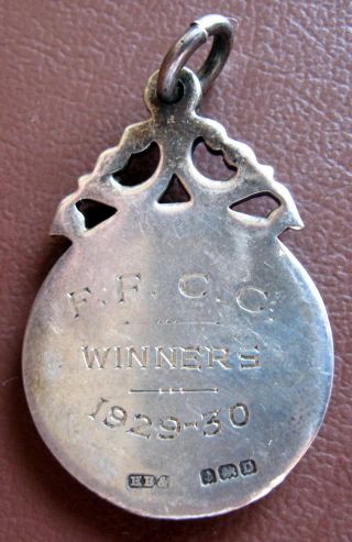 UNITED KINGDOM - F.  F.  C.  C.  WINNERS 1929 - 30 SILVER & GOLD MEDAL 2