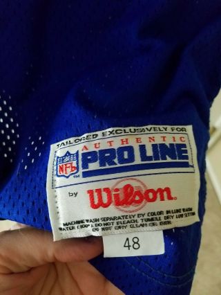 NFL Wilson Pro line Authentic York Giants Mens Hampton Jersey sz 48 L 3