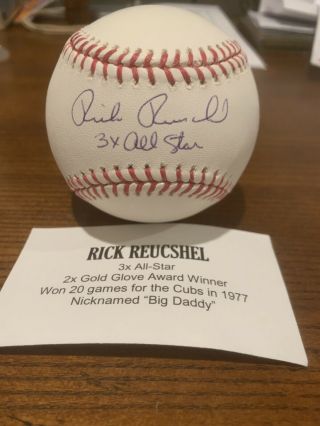 Rick Reucshel Autographed Baseball Tristar Authenticated
