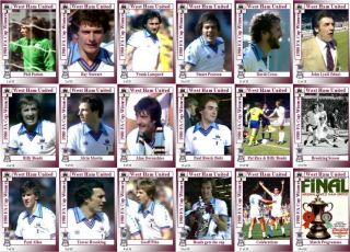 West Ham United 1980 Fa Cup Final Winners Football Trading Cards