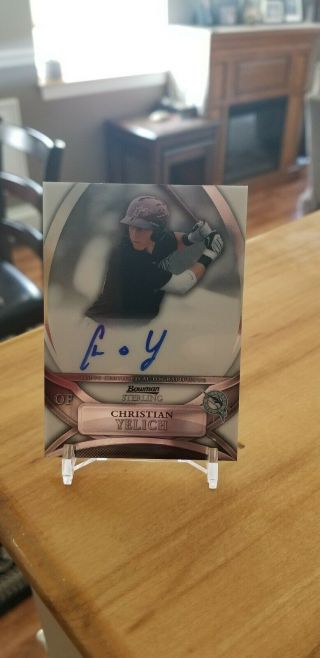 2010 Bowman Sterling Christian Yelich Auto