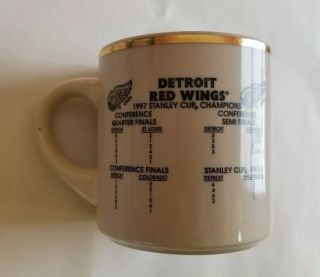 Detroit Red Wings 1997 Stanley Cup Champions Ceramic Coffee Mug Cup NHL Hockey 2