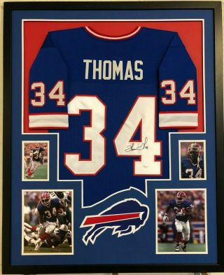 Framed Buffalo Bills Thurman Thomas Autographed Signed Jersey Jsa