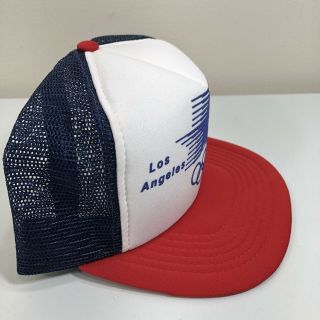 Vintage 1984 USA Olympics Los Angeles Mesh Trucker Snap Back Hat 5