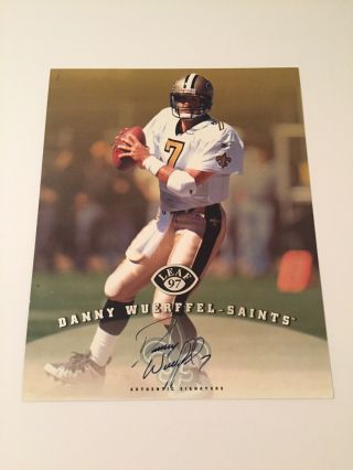 Danny Wuerffel Orleans Saints 1997 Leaf 8x10 Autographed Hand Signed Photo