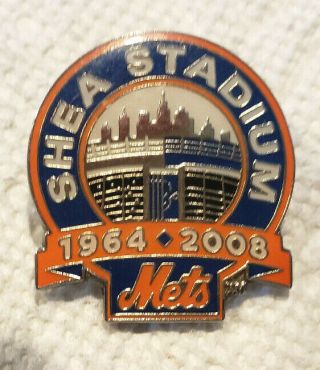 Ny Mets Shea Stadium Collectible Pin 2008 Final Year Sga In Package