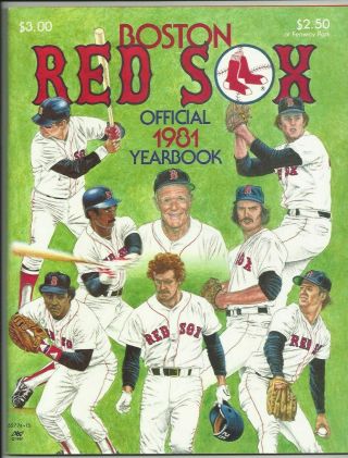 1981 Boston Red Sox Official Yearbook