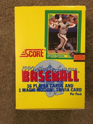 1990 Score Baseball 36 Packs Bo Jackson? 697 Thomas/ Sosa Rc