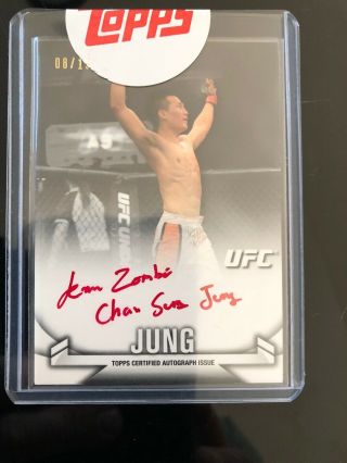 Chan Sung Jung 2013 Knockout Red Ink Auto 8/15