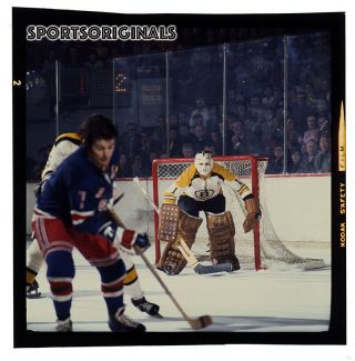 120mm Color Slide - Ed Johnston - Boston Bruins
