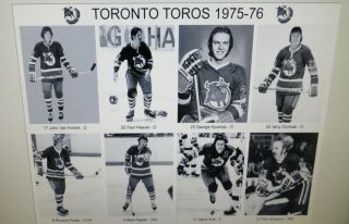 1975 - 76 Toronto Toros WHA photos 8x10 Mahovlich Nedomansky Kirk Tataryn Folco. 3