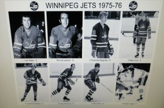 1975 - 76 Winnipeg Jets Wha Photos 8x10 Hull Ketola Riihiranta Hedberg Nilsson.