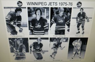 1975 - 76 Winnipeg Jets WHA photos 8x10 Hull Ketola Riihiranta Hedberg Nilsson. 3