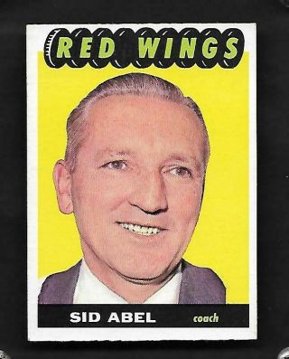 1965 - 66 Topps Sid Abel 41 Detroit Red Wings