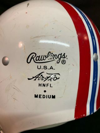 Vintage Rawlings Football Helmet England Patriots Retro Air Flo HNFL Medium 5
