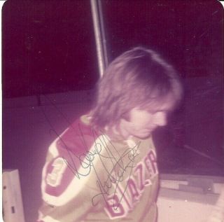 Wha 1972 Dave Hutchison Philadelphia Blazers Autographed Candid Photo Rare Wha