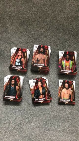 Topps Wwe Slam Attax Universe Collectors Cards - Full Set Of 6