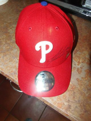 Freddy Galvis Signed Auto Autograph Official Era Hat Mlb Certified Phillies