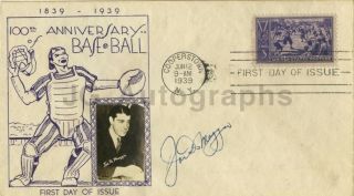 Joe Dimaggio - Autographed 1939 " 100 Years Of Baseball " - First Day Cover