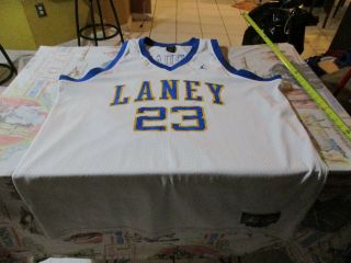 Michael Jordan 23 Laney High School Nike Throwback White Jersey Size 3xl