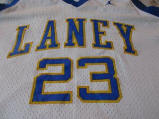 Michael Jordan 23 Laney High School Nike Throwback White Jersey Size 3XL 2