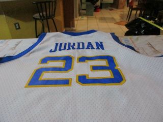 Michael Jordan 23 Laney High School Nike Throwback White Jersey Size 3XL 8
