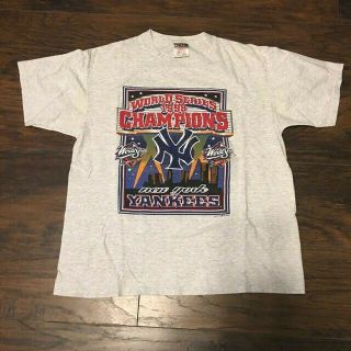 York Yankees 1998 World Series Champions Oneita Vintage Mlb Shirt Sz Large