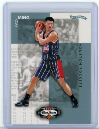Yao Ming 2002 - 03 Fleer Box Score First Edition /100 Rc Parallel