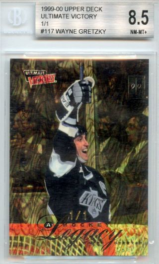 Wayne Gretzky - 1999 00 - Ud Ultimate Victory - Legacy - Serial 1/1 - Bgs 8.  5