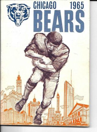 1965 Chicago Bears Yearbook Media Guide