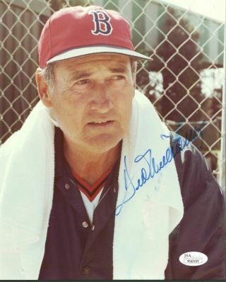 Ted Williams Signed Autographed 8x10 Photo Jsa