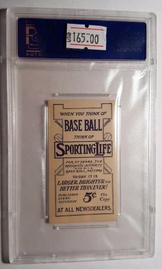 1911 M116 Sporting Life Harry Davis PSA 6 EX - MT,  Blue Background,  Rare,  SMR $175 2