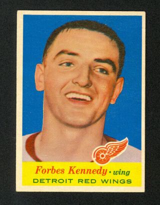 1957 - 58 Topps Forbes Kennedy 50 - Rc - Detroit Red Wings - Vg - Ex,