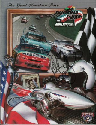 Dale Earnhardt Sr Signed Auto 1998 Nascar Daytona 500 Program W/jsa