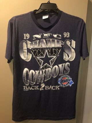 Vintage 90s Nfl Dallas Cowboys Mendez T - Shirt Large