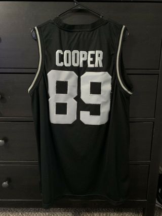 Amari Cooper,  Oakland Raiders,  Nike Basketball Jersey,  89 Men’s Large L. 2