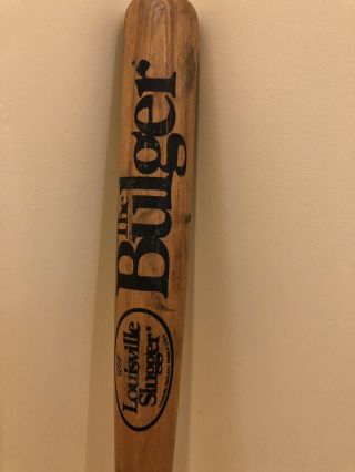 Vintage Wooden Louisville Slugger " The Bulger " Baseball/softball Bat 125f 34 "