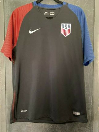 2016 Men’s Nike Dri - Fit Usmnt 2016 Usa Away Soccer Jersey Size Men 