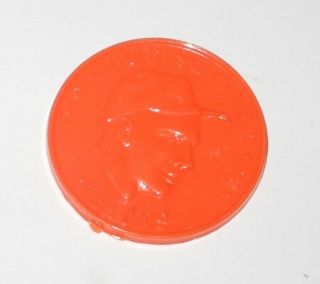1959 Armour Baseball Coin Pin Token Bob Skinner Pittsburgh Pirates Orange Color
