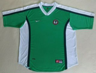 Nigeria 1998/2000 Home Football Jersey Nike Soccer Shirt Trikot Size 2xl Xxl Top