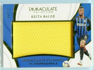 2018 - 19 Immaculate Keita Balde Jumbo Jersey D 27/99 Fc Internazionale Sp
