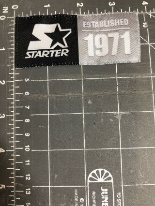 Starter Sportswear Logo Patch Tag Letter S Star Apparel Established 1971 Est.  71