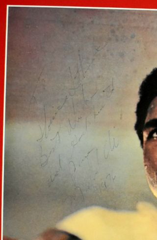1976 Muhammad Ali SIGNED Sports Illustrated Poster Lengthy Inscription 