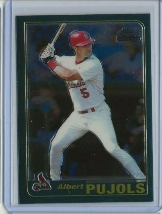 2001 Topps Chrome Traded Albert Pujols Rc T247 St.  Louis Cardinals Rookie